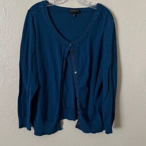 Lane Bryant Women’s Plus Size Button Cardigan Blue 18/20 2X